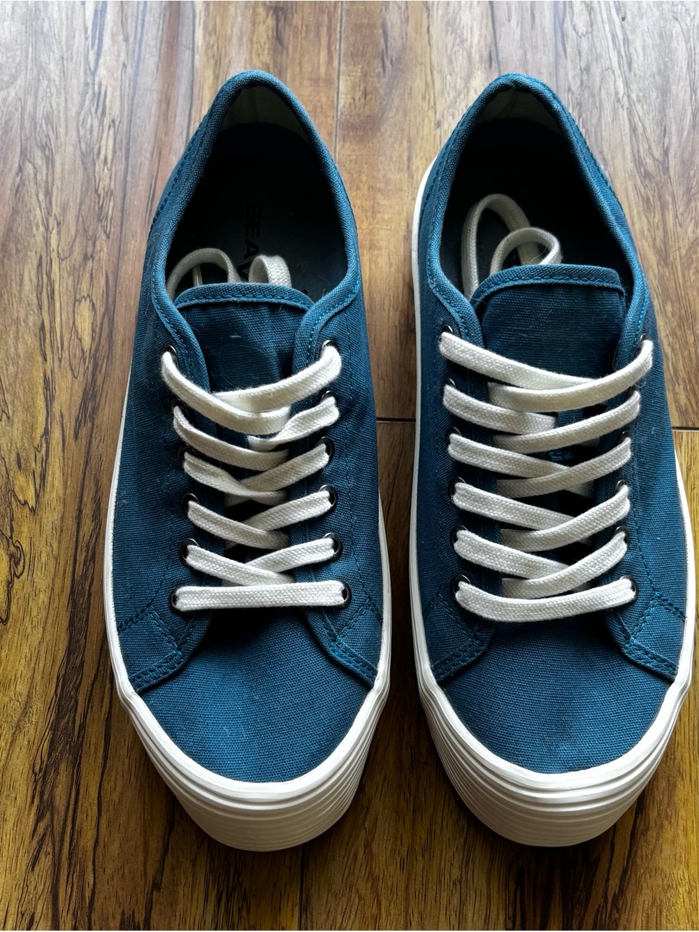 SeaVees Monterey Sneaker Platform in Blue Size 7